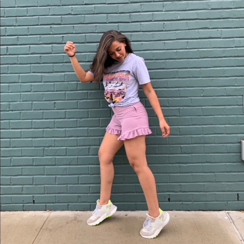 Pretty Little Thing - Lilac Frill Shorts